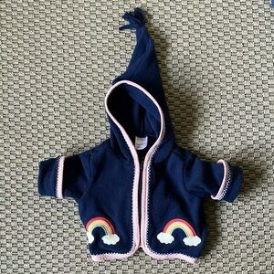 Rainbow Gnome Fleece Jacket, Hanna Andersson, 0-3 months